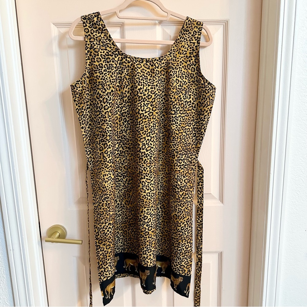 Lightweight leopard print Rima dress - Picture 4 of 4